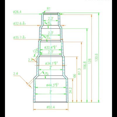 Адаптер/переходник для пылесоса резиновый 23-50 мм.
