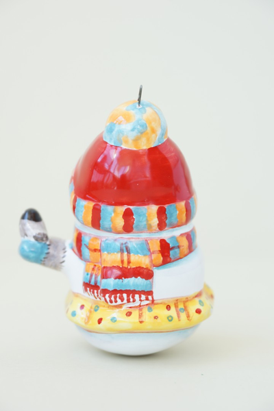 Снеговичка с птичкой - Снежная семейка