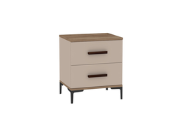 Спальня КАРА (КАРА) - КАРА 2 Тумба прикроватная Дуб Табачный Craft/Велюр