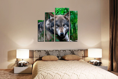 Модульная картина "Волк"