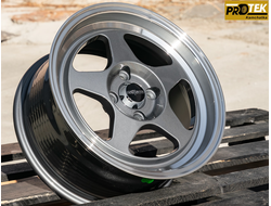 Комплект дисков R15 7,0J ET+35 4*100 RGW YL5926 Графит темный с полированным ободом (T516)