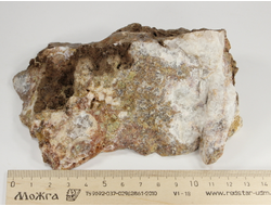 Кварц, Халцедон, полированный образец, Кавказ, Приэльбрусье (133*100*55 мм, 690 г) №28228