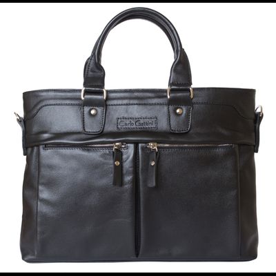 Кожаная мужская сумка Talponera black (арт. 5019-01)