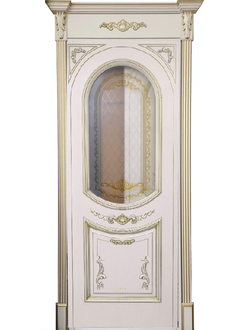 ТАНДОР. БАГИРА. СЛОНОВАЯ КОСТЬ--ПАТИНА ЗОЛОТО. ПОЛОТНО ОСТЕКЛЕННОЕ