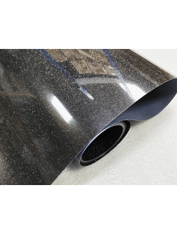 Термопленка "SEF" серия FLEXCUT GLITTER 03 BLACK, 350 мкм