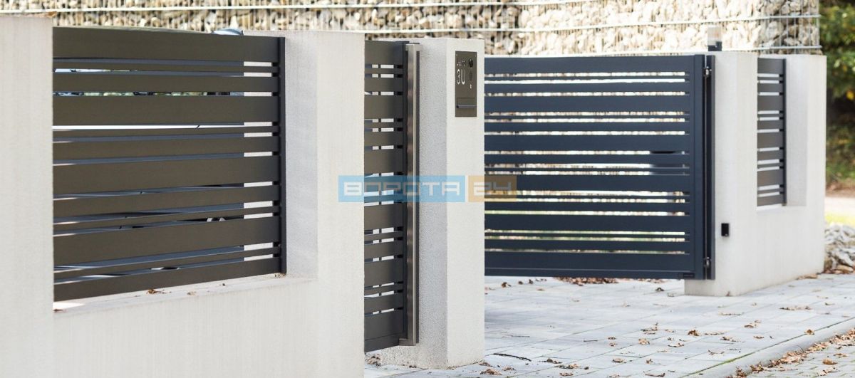 дизайнерские калитки - современный дизайн ограждений - фото эксклюзивные калитки от производителя заборов select - украина