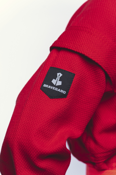 Куртка детская для самбо плетеная ВФС BRAVEGARD Junior красная