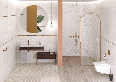 Wood-X, 20х120 см, керамогранит, Орех Тауп Матовый R10A Ректификат (9 мм), K949584R