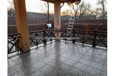 Ограждения ДПК коричневые