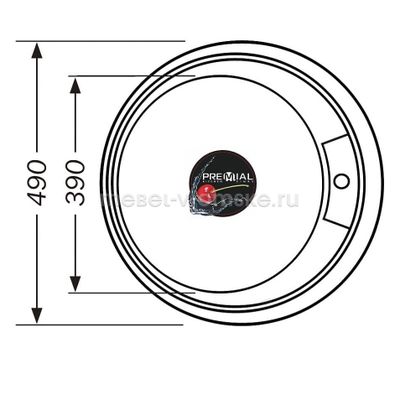 Мойка врезная PREMIAL- PL4949