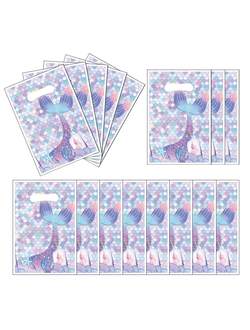 подарочные пакеты русалка ,10 шт