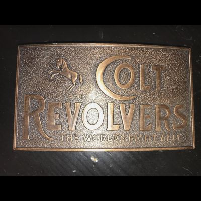 Винтажная закрытая пряжка COLT REVOLVERS (1978 год)