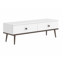 Тумба TV-3 Art design белый глянец/темный орех 1,4м