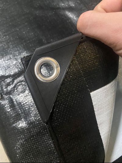 Тент Тарпаулин защитный 15х20 м, 230 г/м2, шаг люверсов 0,5 м