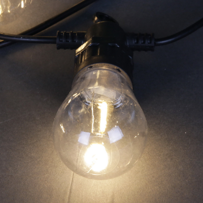 Гирлянда Лампочки тёплый свет 5м уличная