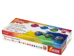 Краски акриловые для рисования 12 цветов