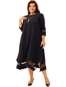 Вечернее праздничное платье Арт. 1543-6617 (Цвет черный ) Размеры 50-64