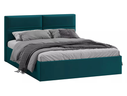 Спальня ГЛОСС - Кровать с мягкой обивкой и подъемным механизмом тип 1 1600 Велюр Confetti Izumrud