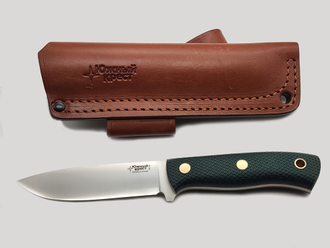 Нож Скаут с линзой сталь VG10 микарта изумруд