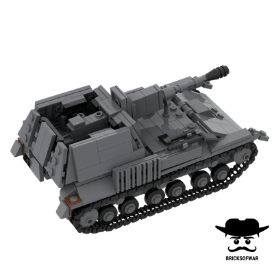 Танк СУ-76 советская самоходная установка | SU-76 Soviet light self-propelled gun lego