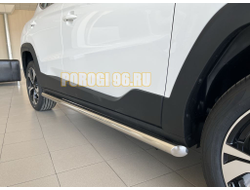 Защита штатного порога труба d60 для Москвич 3 2023-