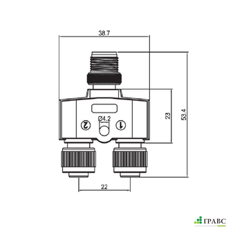Соединитель к датчикам CS Y25R-3