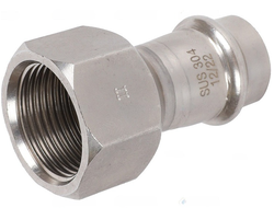 Переходник ROMMER ВПр-ВР, 18х3/4 из нержавеющей стали прессовой