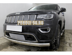 Защита радиатора Jeep Grand Cherokee IV (WK2) 2018- (Laredo, Limited, Overland) chrome верх