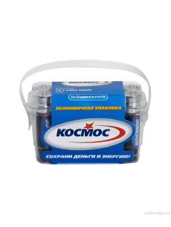 Пальчиковая алкалиновая батарейка Космос AA 1.5V Alkaline Battery [ по 12 шт ]