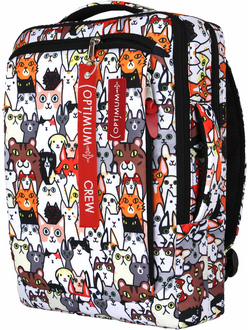 Рюкзак сумка для ноутбука 15.6 - 17.3 дюймов Optimum, зверополис