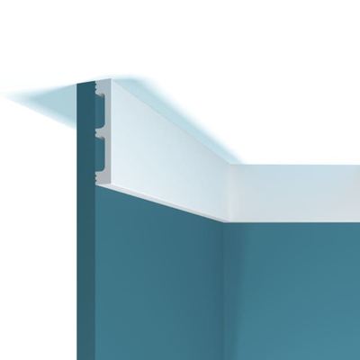 Плинтус напольный Перфект Plus P88, из дюрополимера, влагостойкий, под покраску, 2 метра