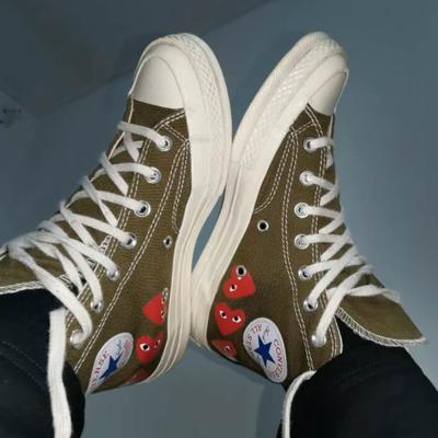 Converse comme des garçons kaki cheap