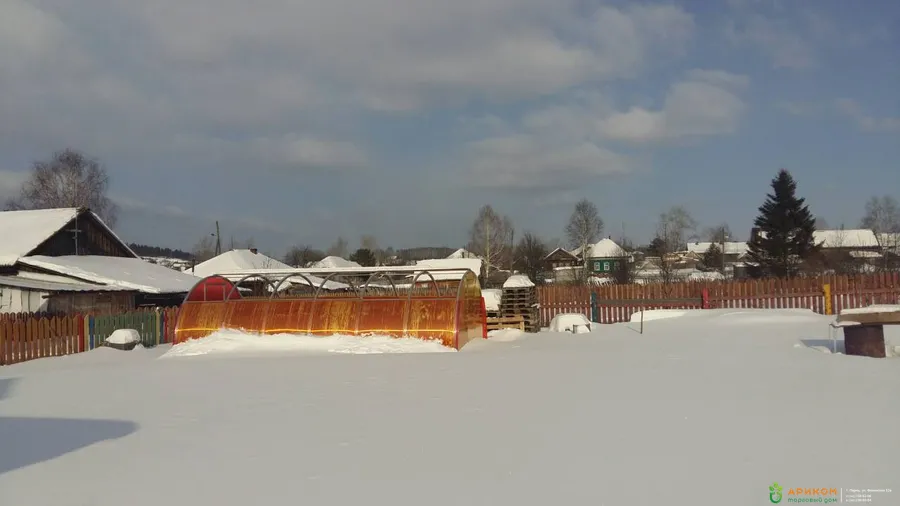Теплица из сотового поликарбоната с раздвижной крышей от Ариком в Перми и Кунгуре