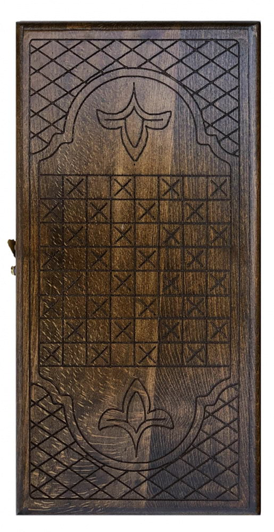 Нарды резные с шашками "Символ Власти" от мастера Григория Устяна