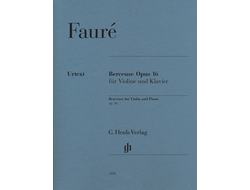 Fauré. Berceuse op.16 für Violine und Klavier