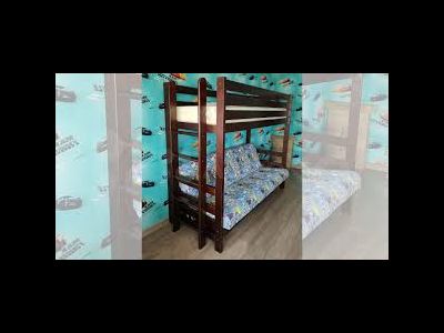 Кровать чердак " Фламинго " орех (МФБ)