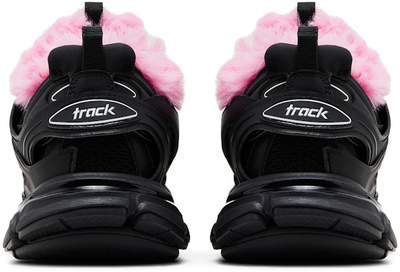 Кроссовки Balenciaga Track Sneaker Fake Fur Black Pink