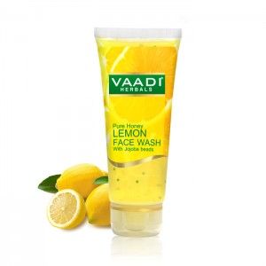 ГЕЛЬ ДЛЯ УМЫВАНИЯ с мёдом, лимоном и жожоба (Face wash with Honey, Lemon &amp; Jojoba Beads) Vaadi Herbals -  60мл. (Индия)