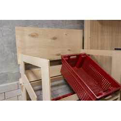 (МКФ0300) Мебель-конструктор из фанеры напольный стеллаж "FREE TIME"