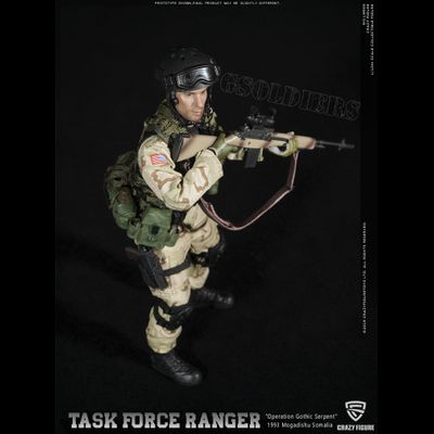Снайпер отряда "Дельта" военного спецназа США ("Падение Черного Ястреба") - Коллекционная фигурка 1/12 scale US Delta Special Force - M14 Sniper (LW006) - Crazy Figure