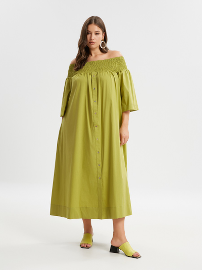 Платье фисташкового цвета