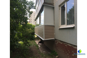 Обшивка балкона. Колпино