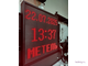 Табло погодных условий 690*690мм (красное свечение) время, дата