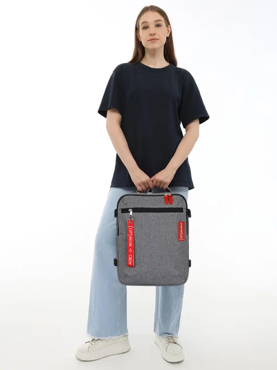 Рюкзак Сумка Чемодан ручная кладь 40x30x20 Optimum Wizz Air Light, серый