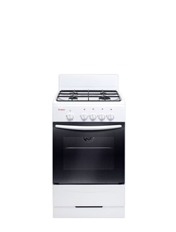 Газовая плита с газовой духовкой, четыре конфорки, на стекле духовки термометр.