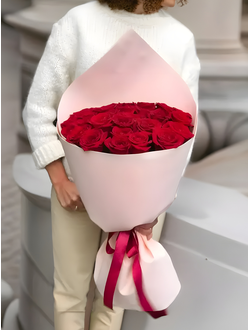 25 РОЗ 50 см ЦВЕТ НА ВЫБОР