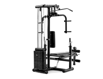 Силовой тренажер со скамьей для жима DFC D854, стек 58,5 кг