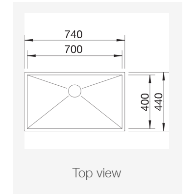 Мойка Blanco ZEROX 700-U Durinox