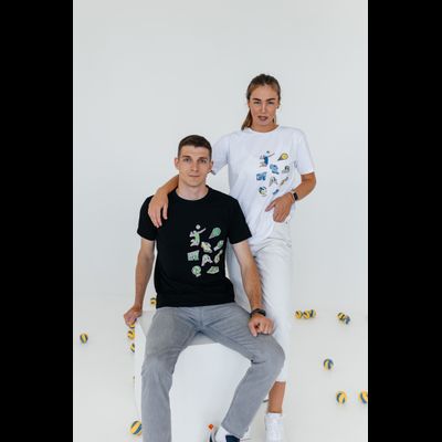 Футболка повседневная Volleylife (со стикерами) размер 42-48