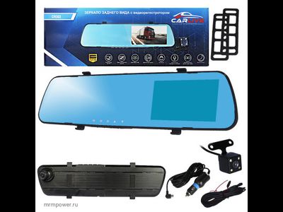 Авто-видеорегистратор зеркало CarLive CR503 4.3" с 2-мя камерами